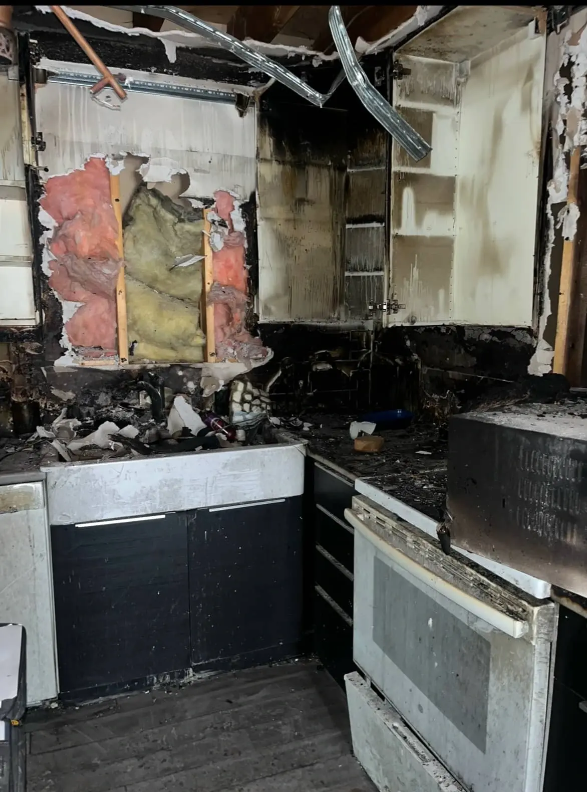 Fire Damage Restoration Before