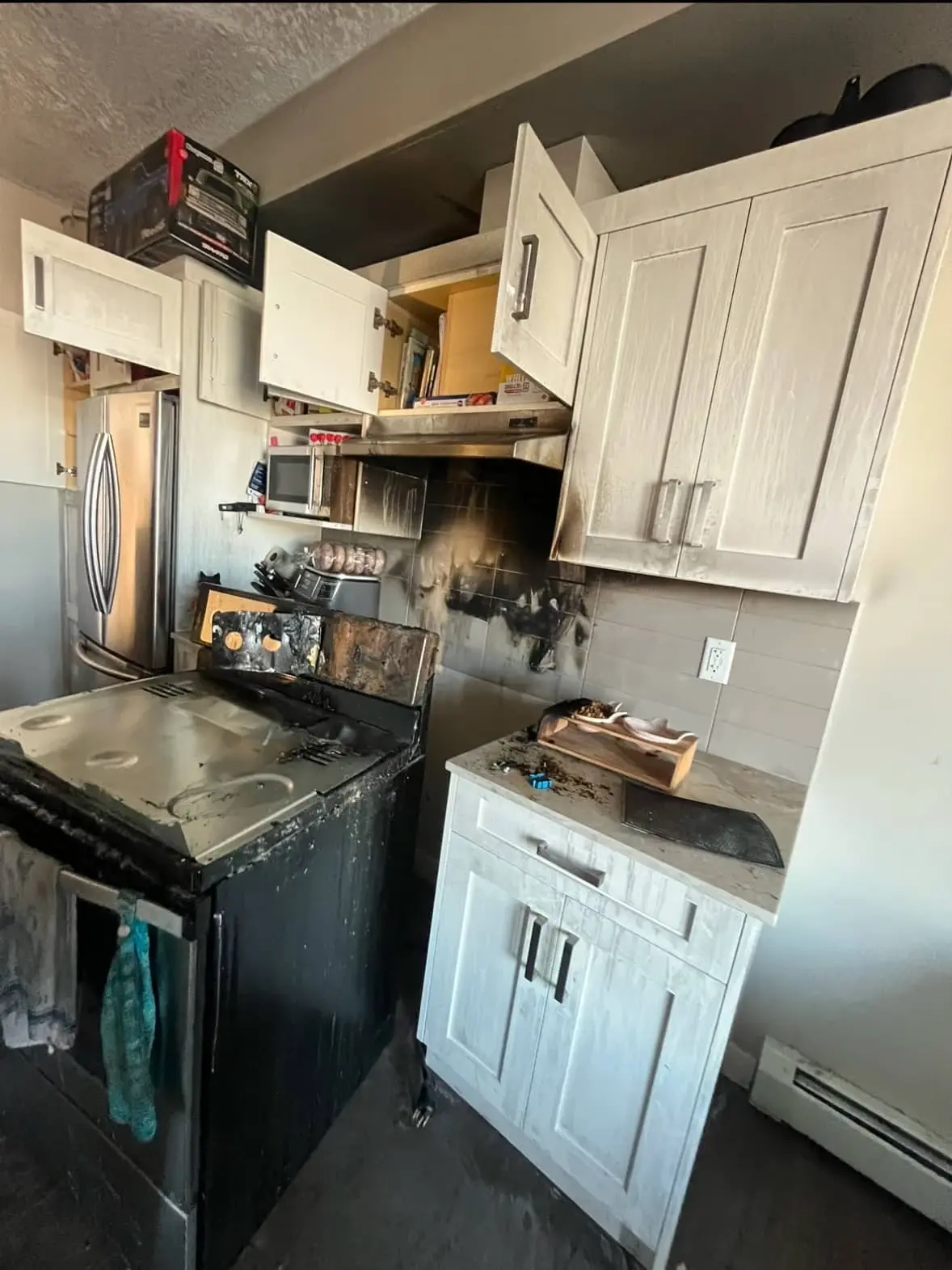 Fire Damage Restoration Before