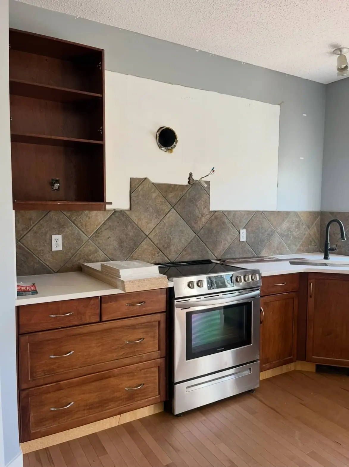 Upper Cabinetry Restoration Before